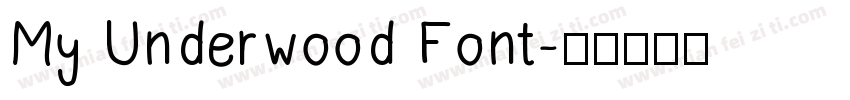 My Underwood Font字体转换